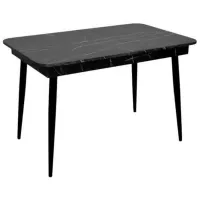 Masă de bucătărie extensibilă Evelin DT 432-3R B PAL/ Black