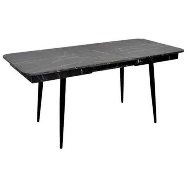 Masă de bucătărie extensibilă Evelin DT 432-3R B PAL/ Black photo 2