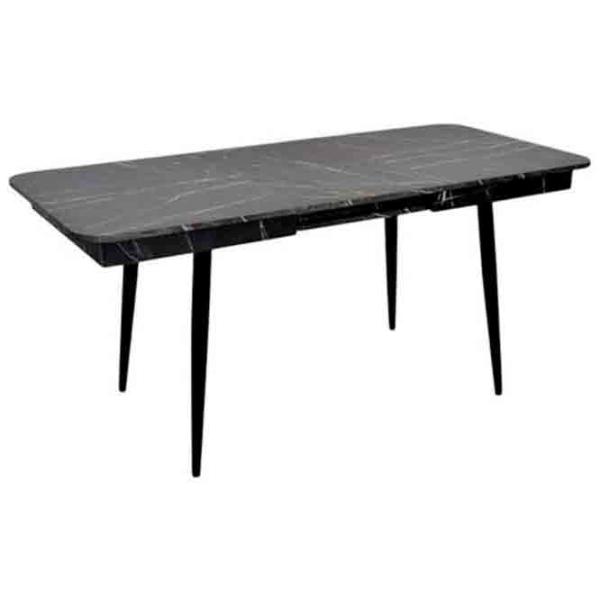 Masă de bucătărie extensibilă Evelin DT 432-3R B PAL/ Black photo 2