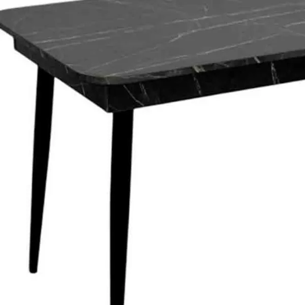 Masă de bucătărie extensibilă Evelin DT 432-3R B PAL/ Black photo 3