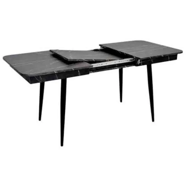 Masă de bucătărie extensibilă Evelin DT 432-3R B PAL/ Black photo 4