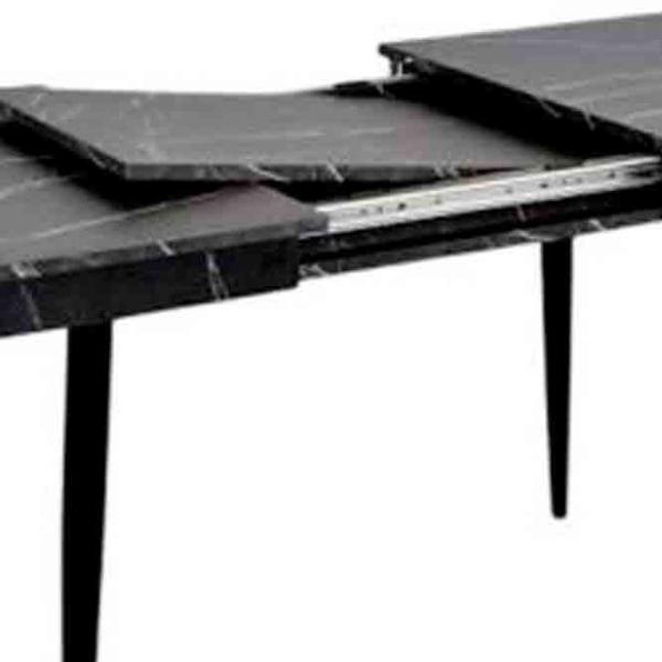 Masă de bucătărie extensibilă Evelin DT 432-3R B PAL/ Black photo 5