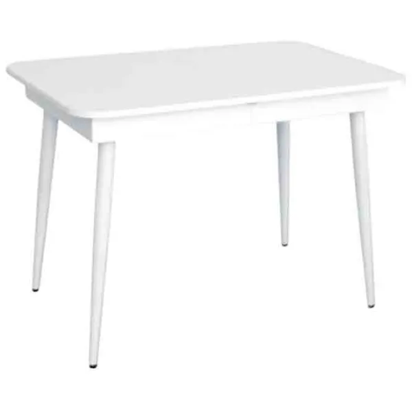 Masă de bucătărie extensibilă Evelin DT 432-1R WH PAL/ White photo 1