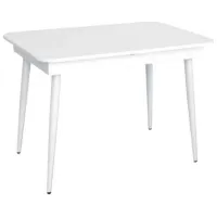 Masă de bucătărie extensibilă Evelin DT 432-1R WH PAL/ White
