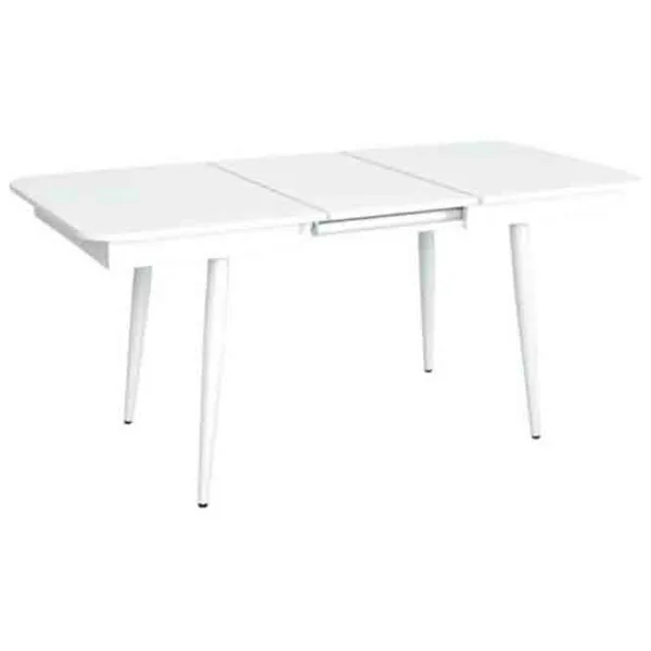 Masă de bucătărie extensibilă Evelin DT 432-1R WH PAL/ White photo 2