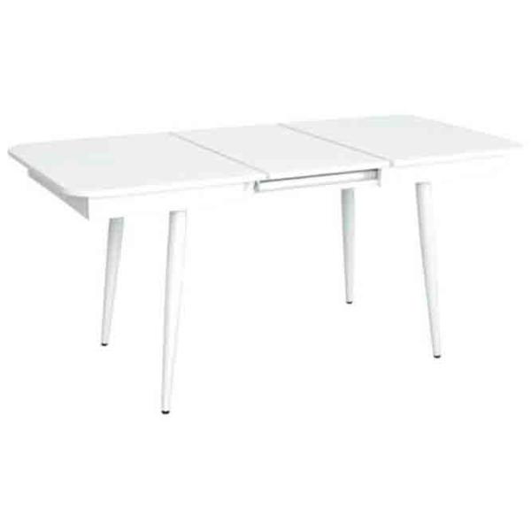 Masă de bucătărie extensibilă Evelin DT 432-1R WH PAL/ White photo 2