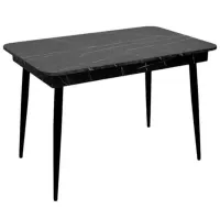 Masă de bucătărie extensibilă Evelin DT 431-3R B PAL/ Black