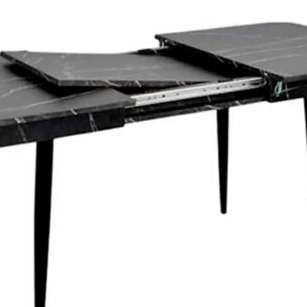 Masă de bucătărie extensibilă Evelin DT 431-3R B PAL/ Black photo 4