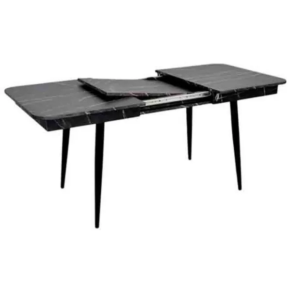 Masă de bucătărie extensibilă Evelin DT 431-3R B PAL/ Black photo 5