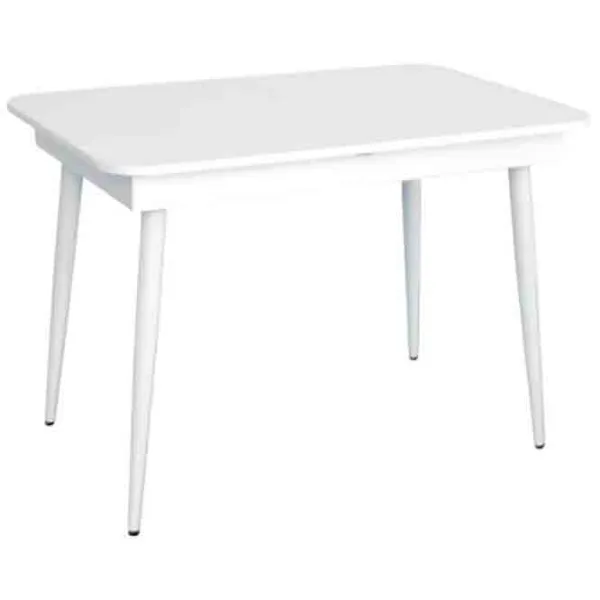 Masă de bucătărie extensibilă Evelin DT 431-1R WH PAL/ White photo 1