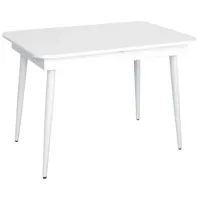 Masă de bucătărie extensibilă Evelin DT 431-1R WH PAL/ White