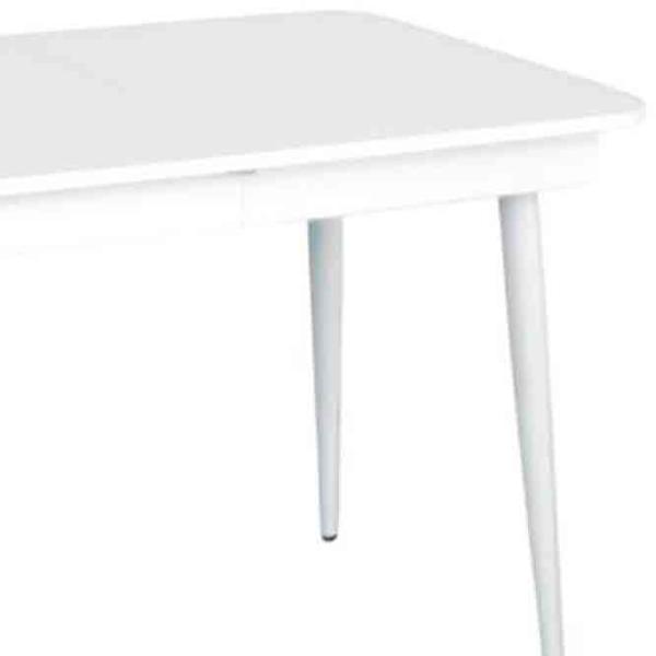 Masă de bucătărie extensibilă Evelin DT 431-1R WH PAL/ White photo 2