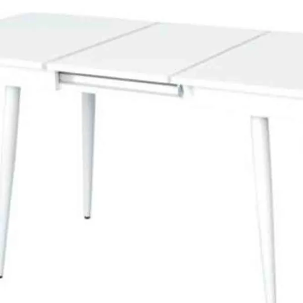 Masă de bucătărie extensibilă Evelin DT 431-1R WH PAL/ White photo 4