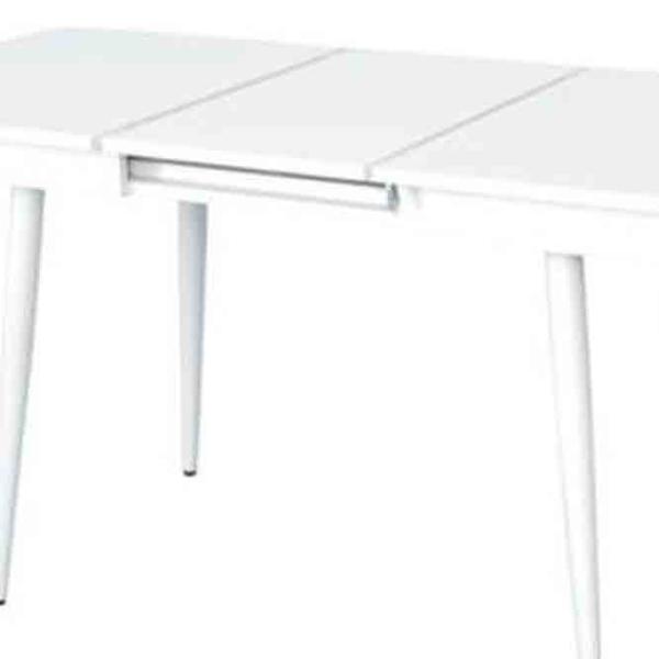 Masă de bucătărie extensibilă Evelin DT 431-1R WH PAL/ White photo 4