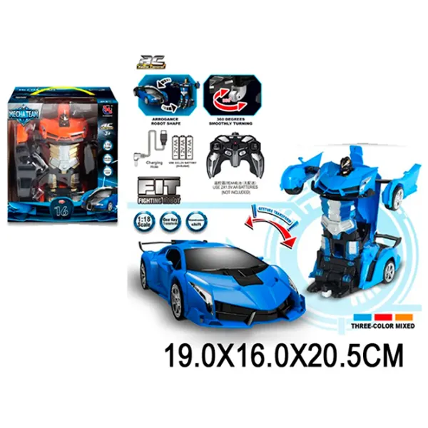 Mașină-transformer ChiToys 24942   / 2.4 GHz / Black Blue photo 5