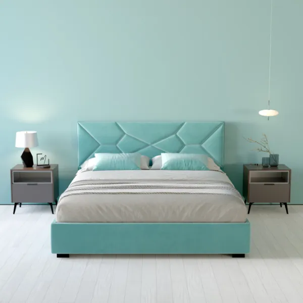 Кровать My-Style my-Nina 200 x 200 см / Фанера / Голубой photo 6