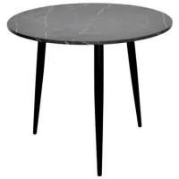 Masă de bucătărie fixă Evelin DT - 404-6B PAL/ Black