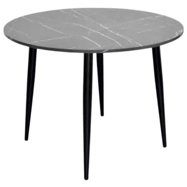 Masă de bucătărie fixă Evelin DT - 402-6B PAL/ Black photo 1