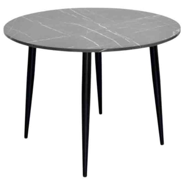 Masă de bucătărie fixă Evelin DT - 402-6B PAL/ Black photo 1