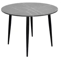 Masă de bucătărie fixă Evelin DT - 402-6B PAL/ Black