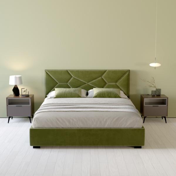 Кровать My-Style my-Nina 200 x 200 см / Фанера / Хаки photo 6