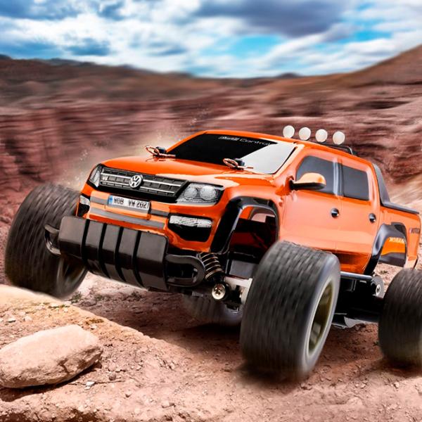 Mașină Revell Truggy VW Amarok 24456 15 km/h / 2.4 GHz / Gray Orange photo 6