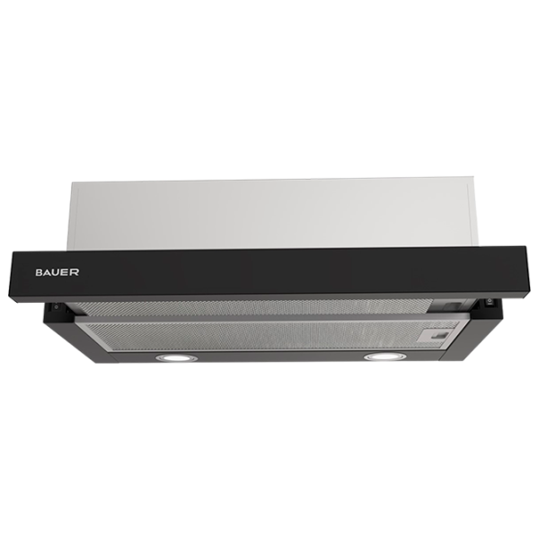 Вытяжка Bauer TH 0160P1 Телескопическая/ Черный/ Нержавеющая сталь photo 1