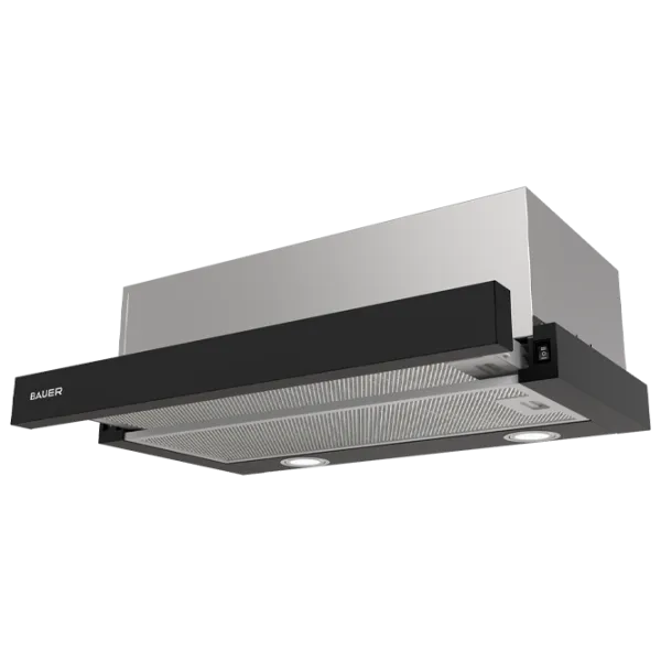 Вытяжка Bauer TH 0160P1 Телескопическая/ Черный/ Нержавеющая сталь photo 2