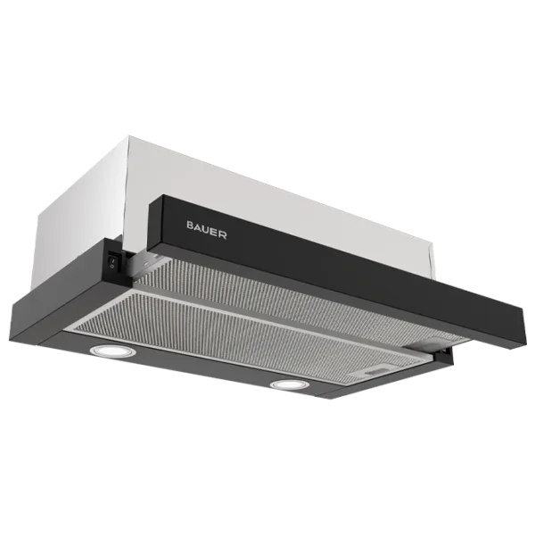 Вытяжка Bauer TH 0160P1 Телескопическая/ Черный/ Нержавеющая сталь photo 3