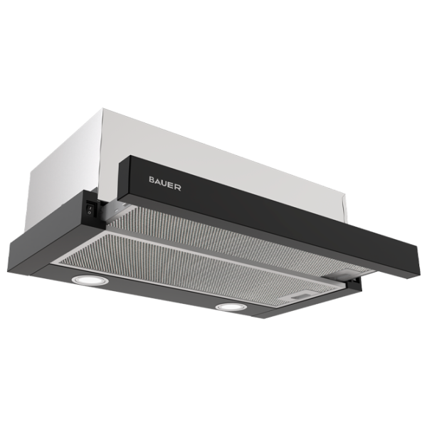 Вытяжка Bauer TH 0160P1 Телескопическая/ Черный/ Нержавеющая сталь photo 3