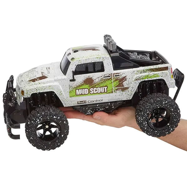 Mașină Revell Truck New Mud Scout 24643 10 km/h / 2.4 GHz / Green White photo 2