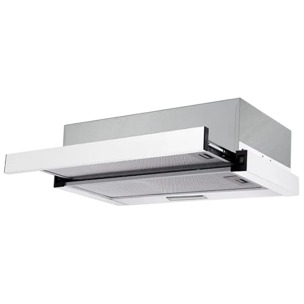 Вытяжка Bauer TH 0360K Телескопическая/ Белый/ Нержавеющая сталь photo 1
