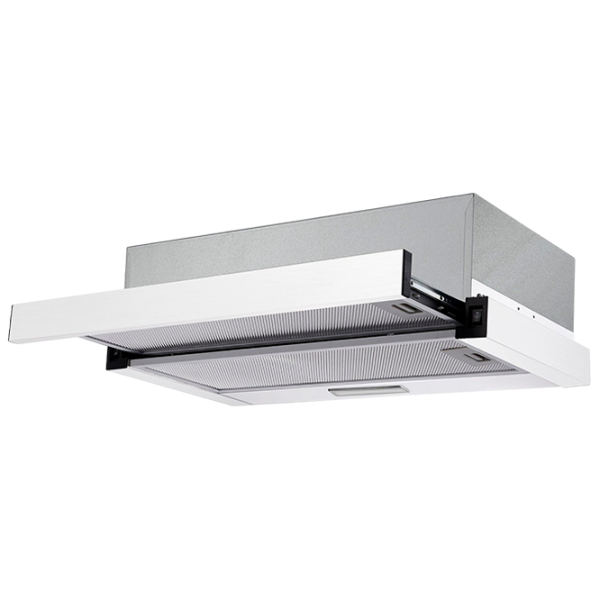 Вытяжка Bauer TH 0360K Телескопическая/ Белый/ Нержавеющая сталь photo 1