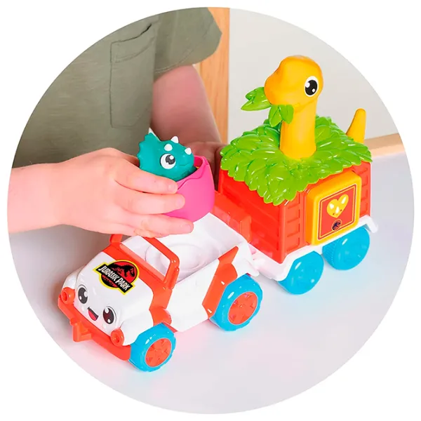 Mașină Tomy Jurassic World Dino Rescue Ranger E73253  / / Pink Multicolor photo 5