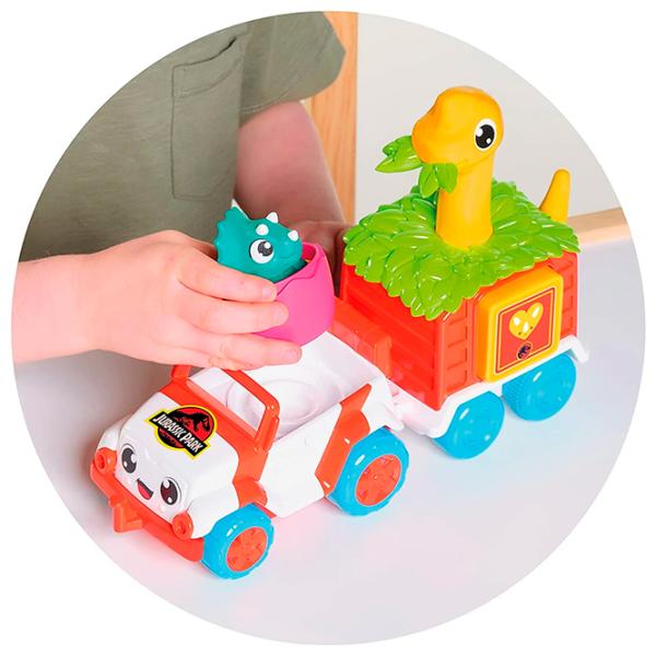 Mașină Tomy Jurassic World Dino Rescue Ranger E73253  / / Pink Multicolor photo 5