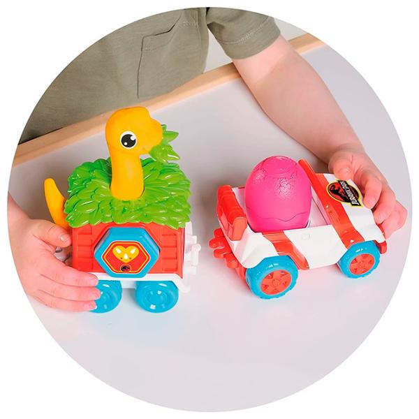 Mașină Tomy Jurassic World Dino Rescue Ranger E73253  / / Pink Multicolor photo 7