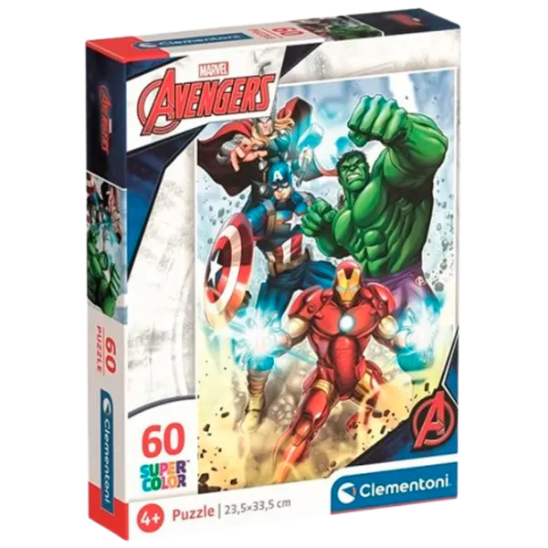 Puzzle Clementoni Advengers 3+/ Numărul de piese: 60 photo 1