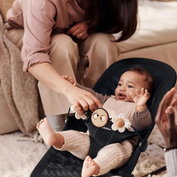 Jucărie balansoar BabyBjorn Googly eyes 0 luni - 12 luni / White photo 2