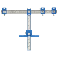Șablon multifuncțional Hoegert HT4M219 cm / 250 mm