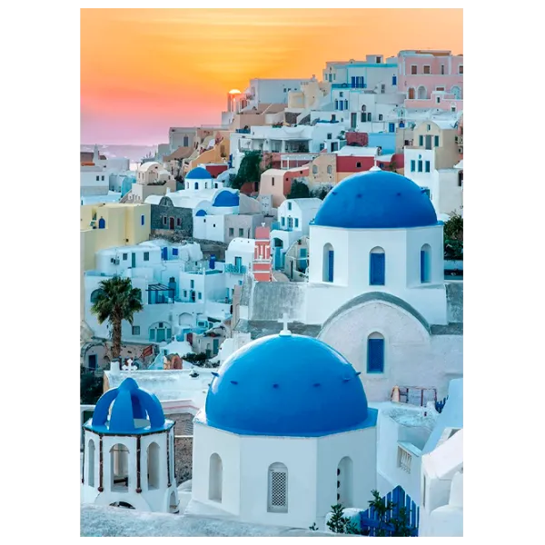 Puzzle Clementoni Santorini 14+/ Numărul de piese: 1000 photo 1