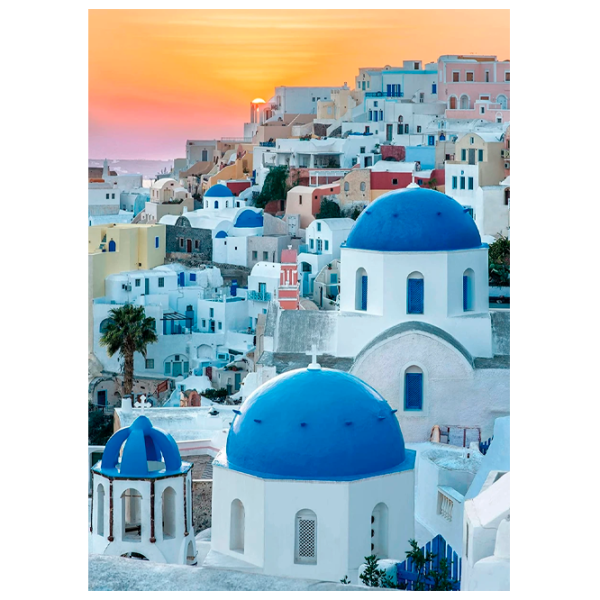 Puzzle Clementoni Santorini 14+/ Numărul de piese: 1000 photo 1