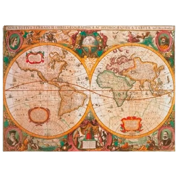 Puzzle Clementoni Ancient Map 10+/ Numărul de piese: 1000 photo 1