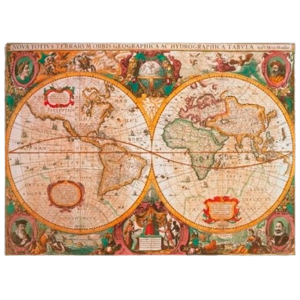 Puzzle Clementoni Ancient Map 10+/ Numărul de piese: 1000 photo 1