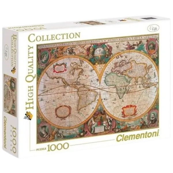 Puzzle Clementoni Ancient Map 10+/ Numărul de piese: 1000 photo 2