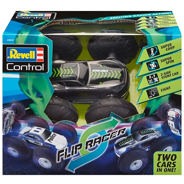 Машинка Revell Flip Racer 24634  / 2.4 ГГц / Зелёный Черный photo 3