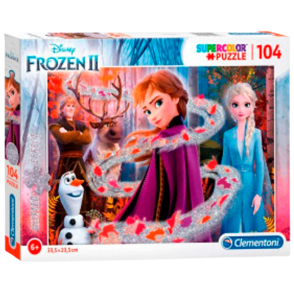 Puzzle Clementoni Frozen 6+/ Количество деталей: 104 photo 1