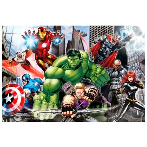 Puzzle Clementoni The Aavengers 4+/ Numărul de piese: 104 photo 1