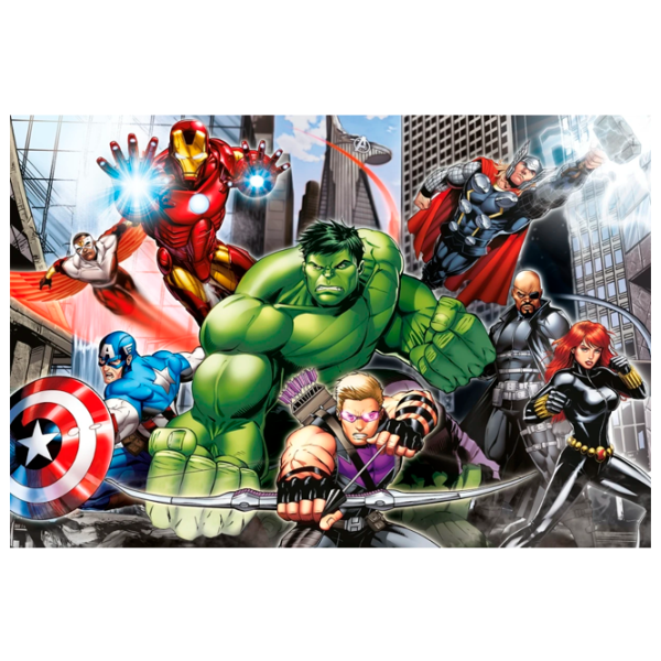 Puzzle Clementoni The Aavengers 4+/ Numărul de piese: 104 photo 1