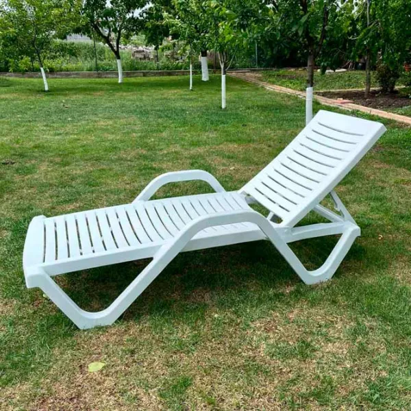 Șezlong Hydro-S Woody Plastic / Plastic / White White photo 3