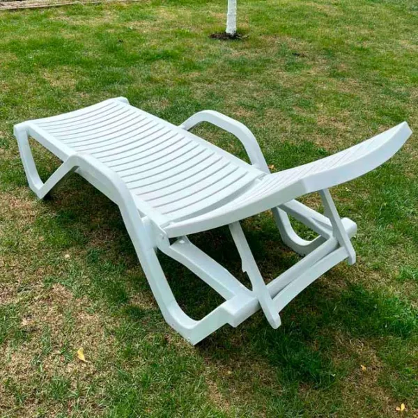 Șezlong Hydro-S Woody Plastic / Plastic / White White photo 4